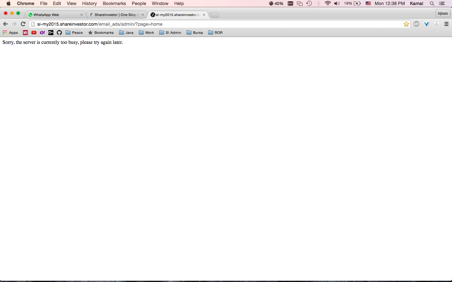 Fatal Error Sorry The Server Is Currently Too Busy ℹ Support Phplist Discuss