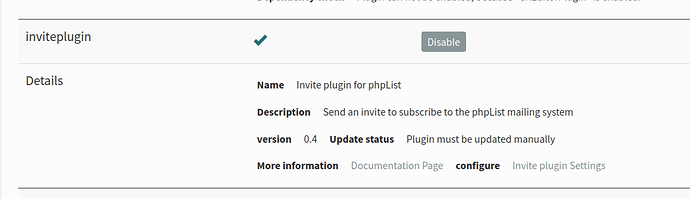 invite plugin