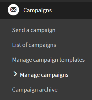 phpList-manage-campaigns